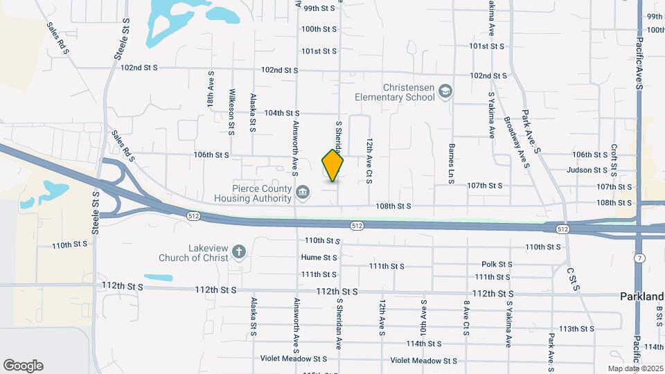 1403 107th Street Ct S Map and Location Details