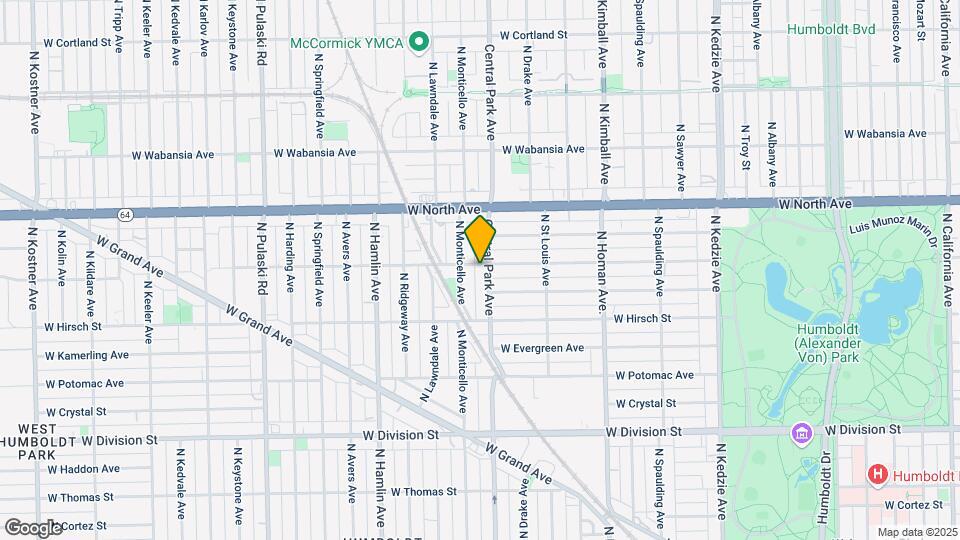 3601-3609 W Le Moyne St Map and Location Details