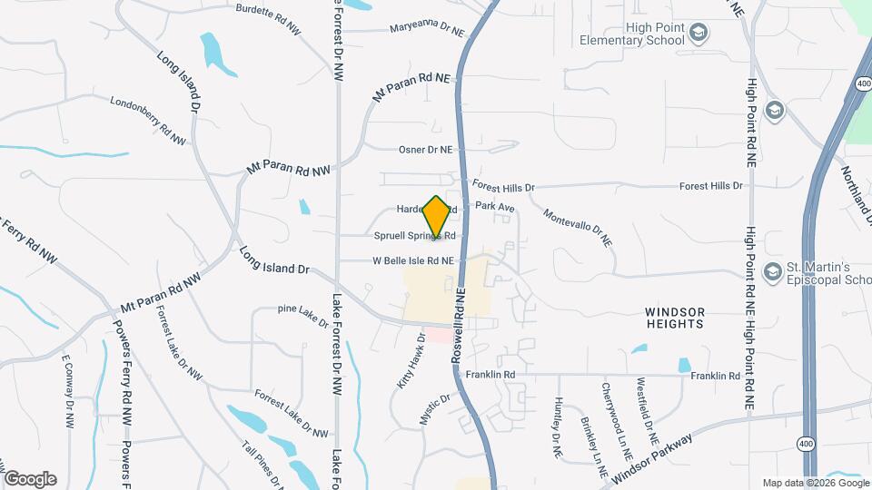 141 Spruell Springs Rd Map and Location Details