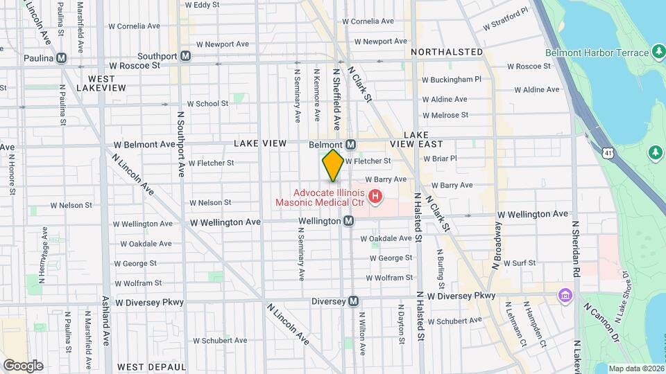 3052 N Sheffield Ave Mapa y Detalles de la Ubicación