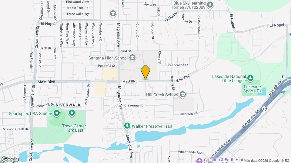 Santee Villas Map and Location Details