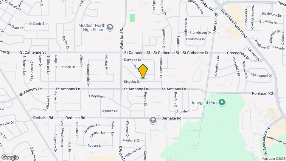 3125 Kingsley Dr Map and Location Details