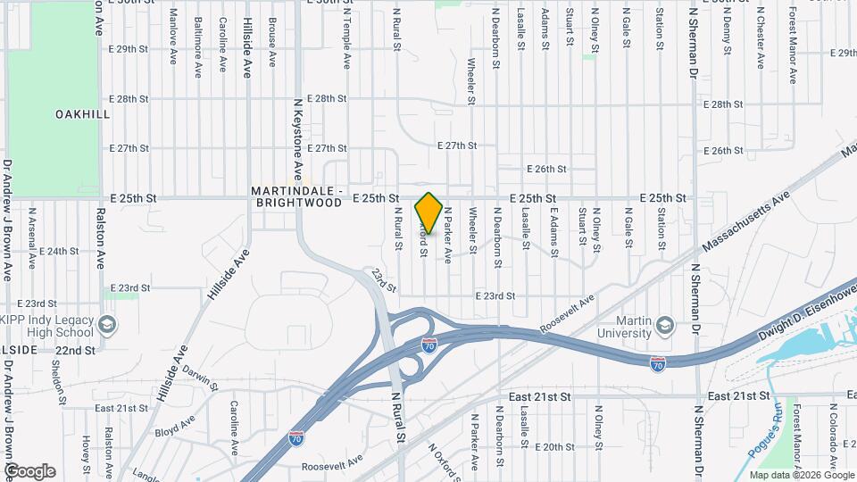 2403 N Oxford St Mapa y Detalles de la Ubicación