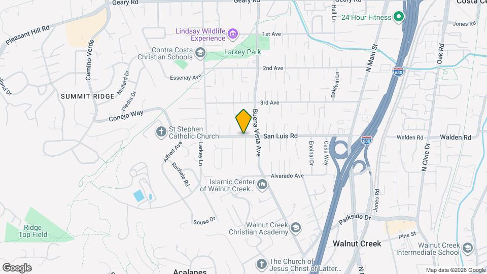 1845 San Luis Rd Map and Location Details