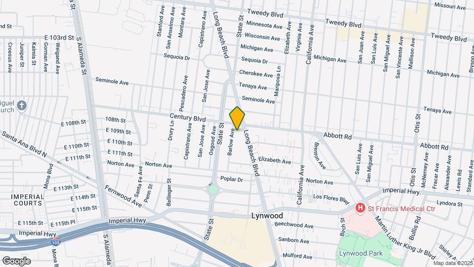 10720 Barlow Ave Map and Location Details
