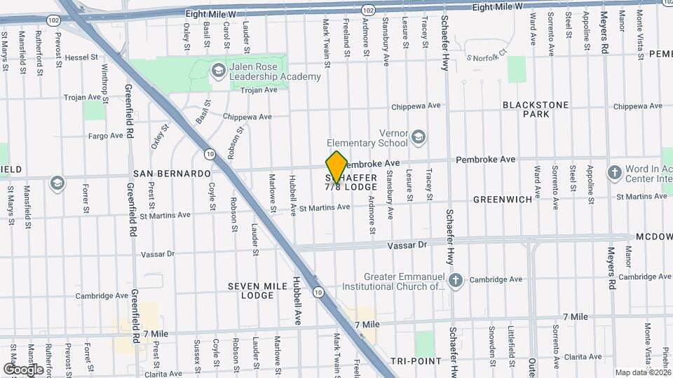 19750 Mark Twain St Map and Location Details