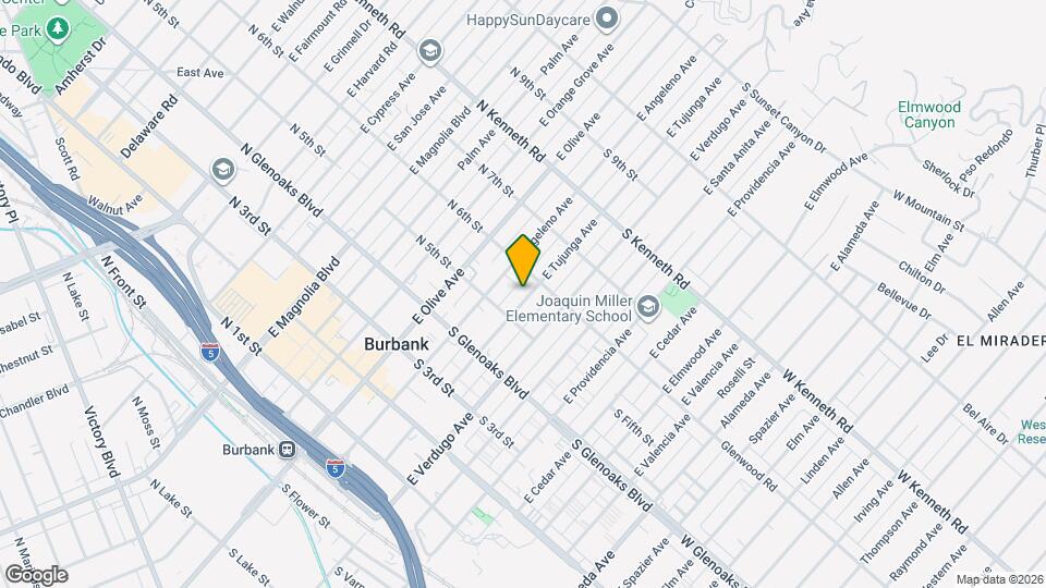 549 E Tujunga Ave, Unit 549 e Tujunga Ave Map and Location Details