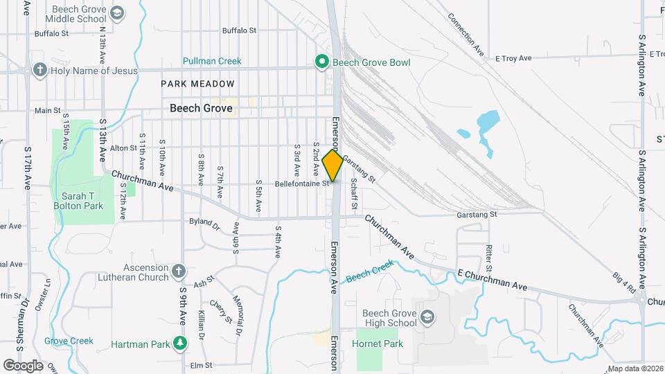 3340 S Emerson Ave Mapa y Detalles de la Ubicación