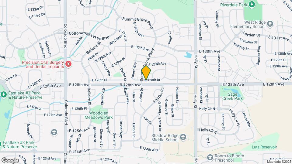 5246 E 128th Dr Map and Location Details