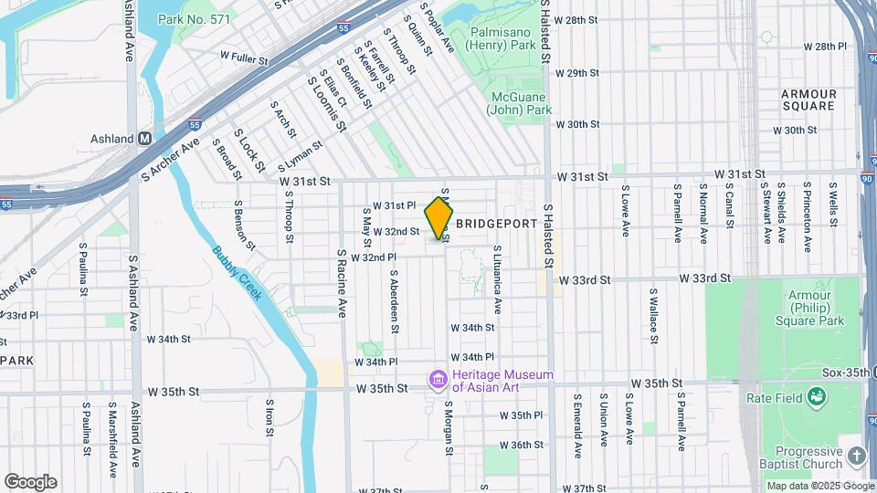 3216 S Morgan St-Unit -3R Map and Location Details