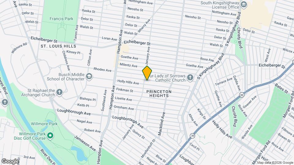 5533 Holly Hills Ave Map and Location Details