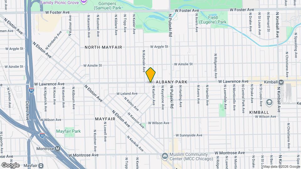 4111 W Lawrence Ave Map and Location Details