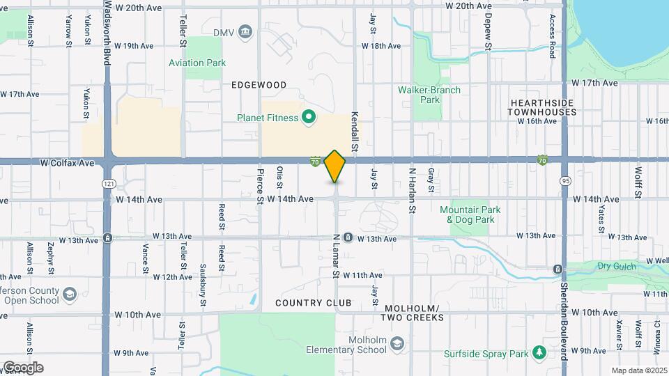 6399 W 14th Ave Map and Location Details