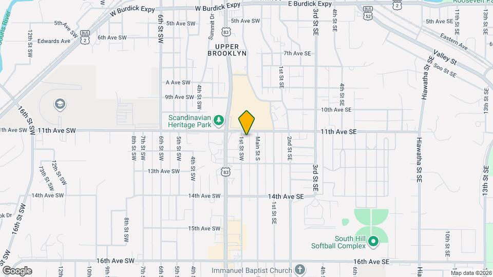 1111 1st St SW Map and Location Details