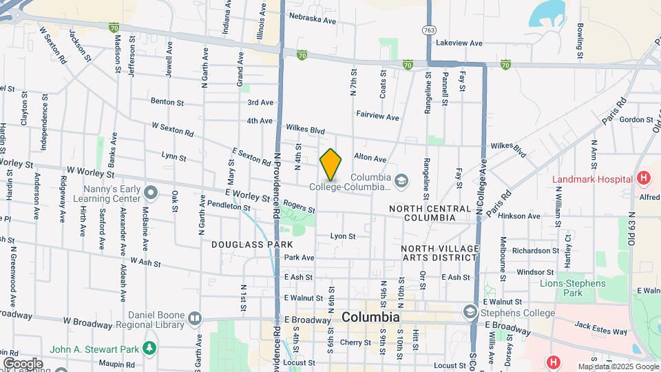 513 Hickman Ave Map and Location Details