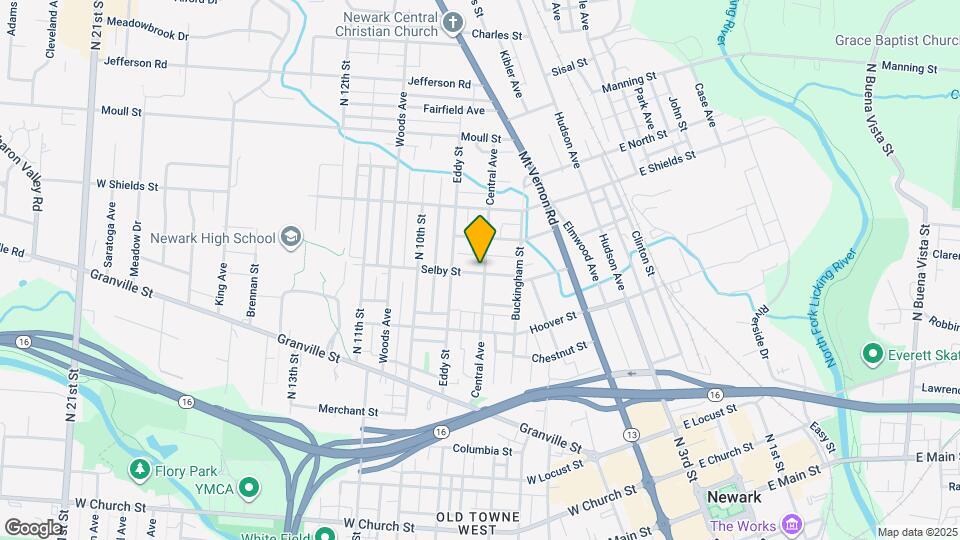 327 Central Ave Map and Location Details