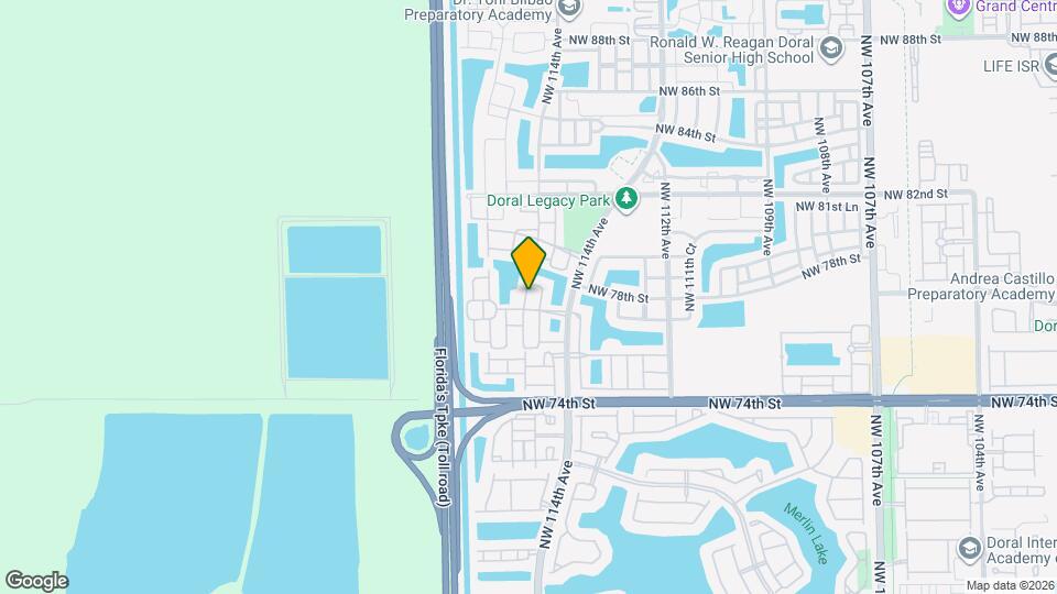 7803 NW 114th Path Map and Location Details
