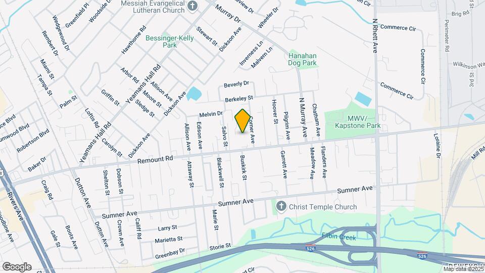 1372 Remount Rd Map and Location Details
