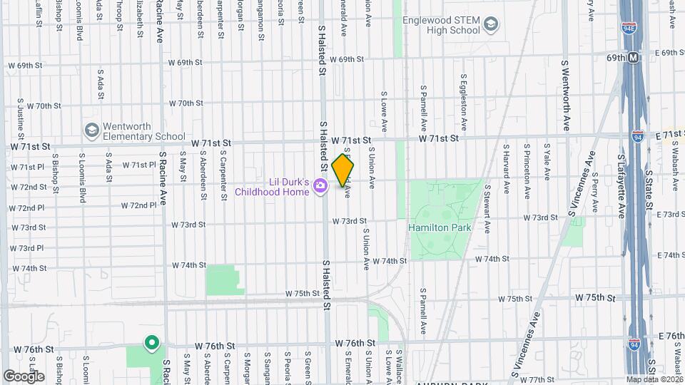 7216 S Emerald Ave, Unit 1 Map and Location Details