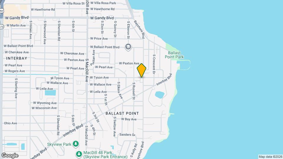 5401 Bayshore Blvd Map and Location Details