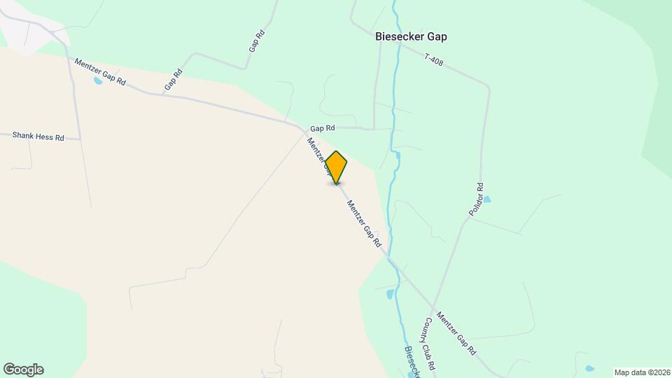 9578 Mentzer Gap Rd Map and Location Details