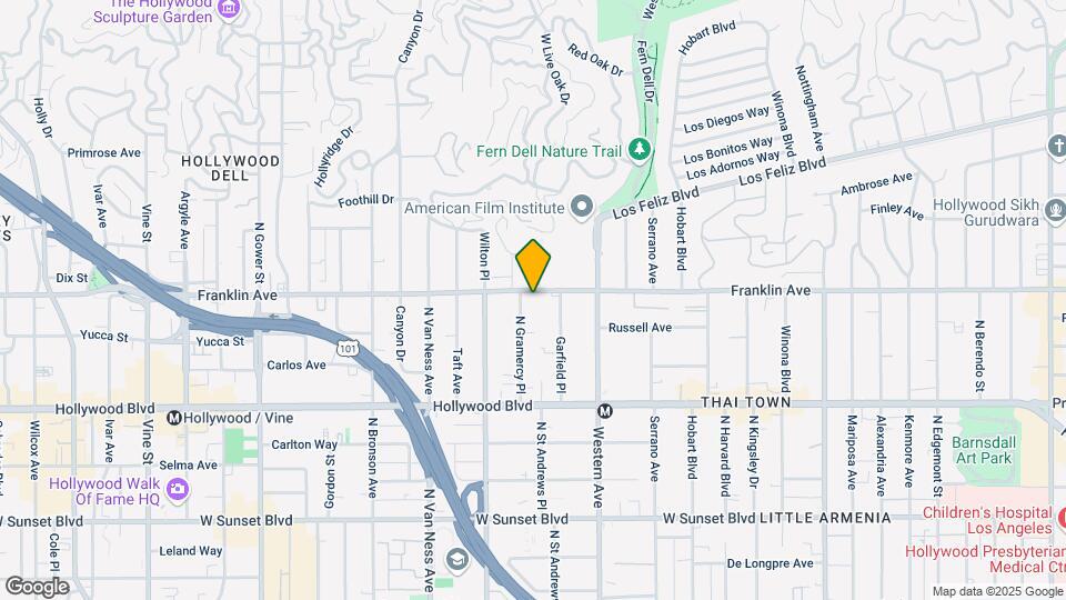 5640 Franklin Ave Map and Location Details
