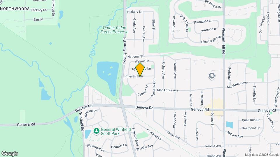27W115 Chestnut Ln Map and Location Details