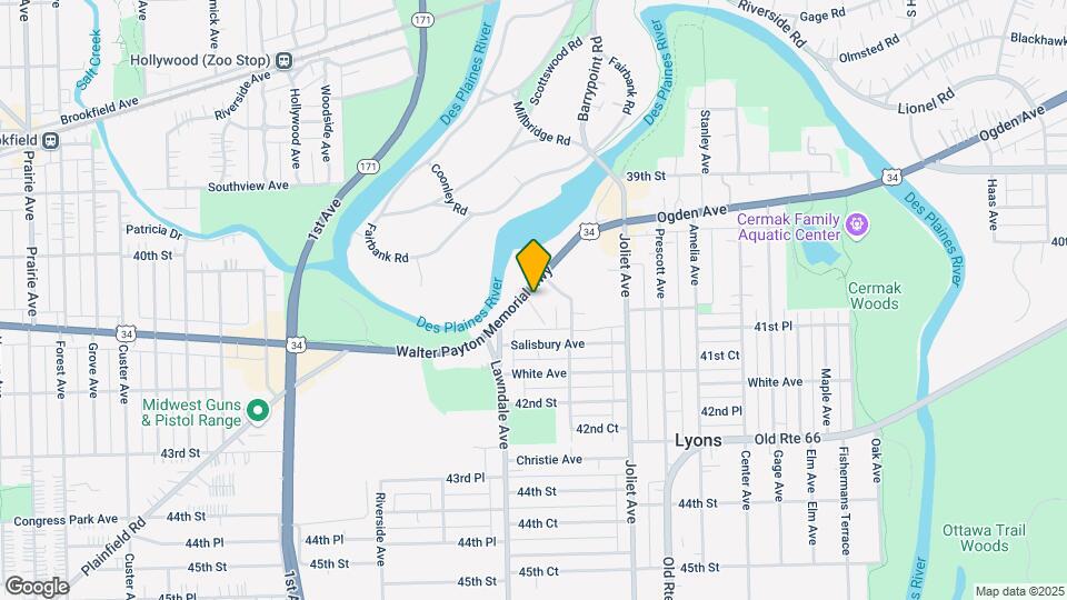 8133-8139 Ogden Ave Mapa y Detalles de la Ubicación