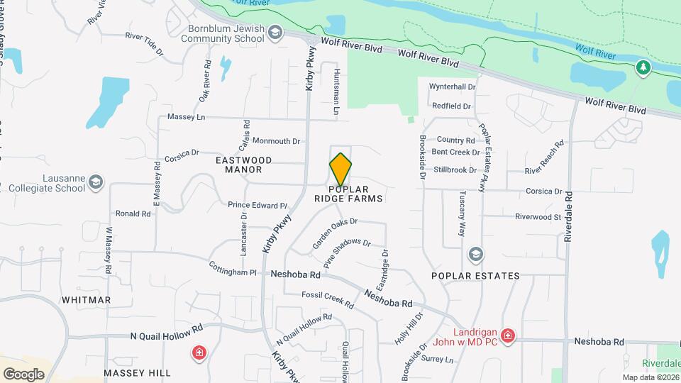 1361 Poplar Ridge Dr Map and Location Details