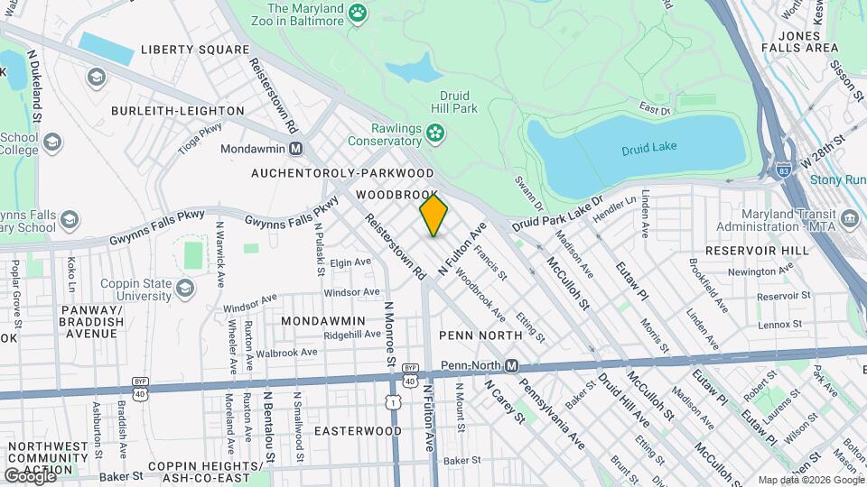 2843 Woodbrook Ave Map and Location Details