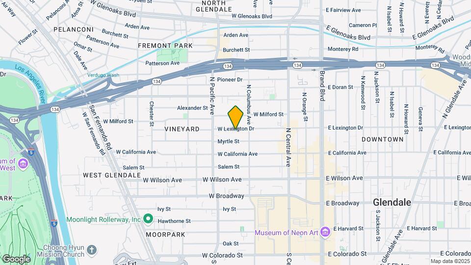 420 W Lexington Dr Map and Location Details
