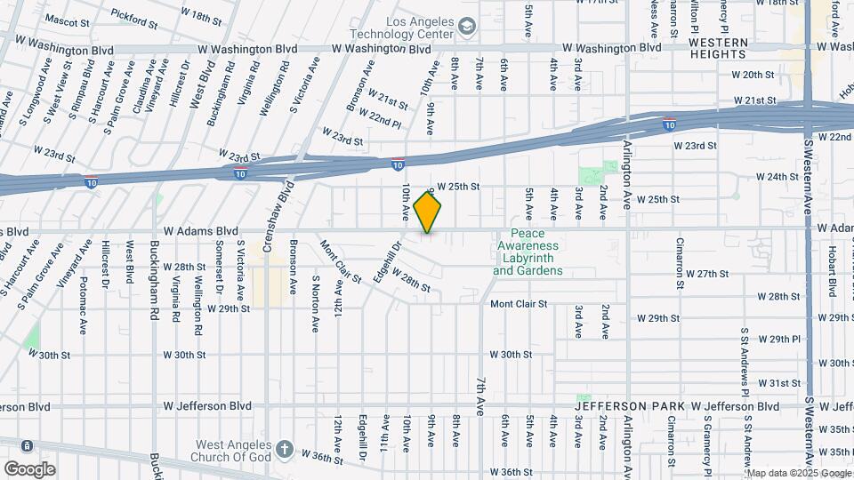 3900 W Adams Blvd Mapa y Detalles de la Ubicación