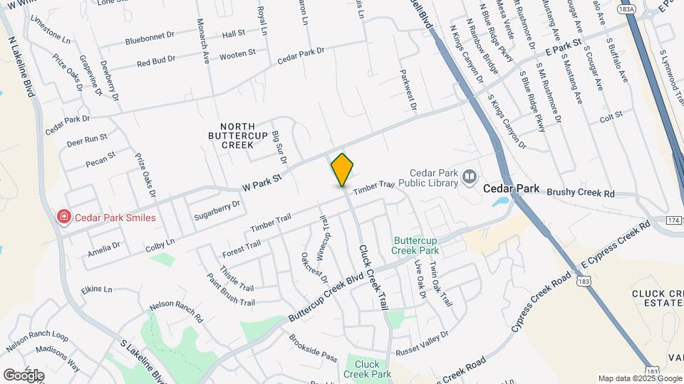 801 Timber Trail Map and Location Details