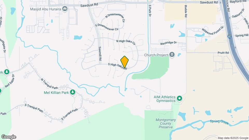 38 S High Oaks Cir Map and Location Details