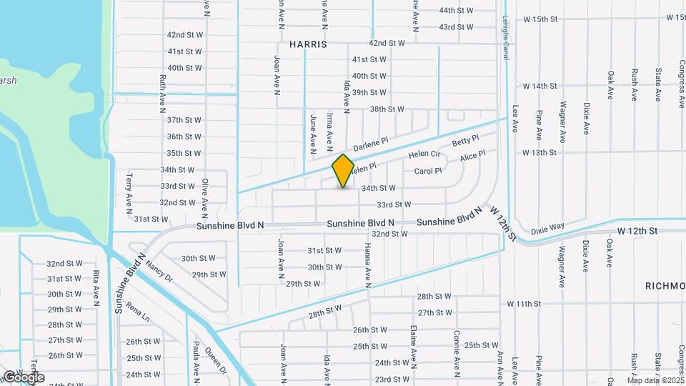 2807 34th St W Map and Location Details