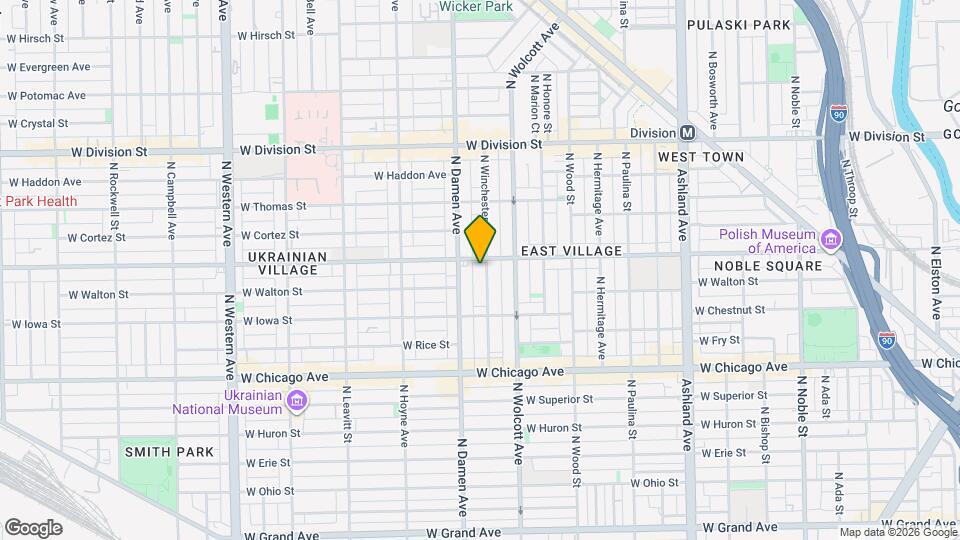 952 N Winchester Ave, Unit 3E Map and Location Details