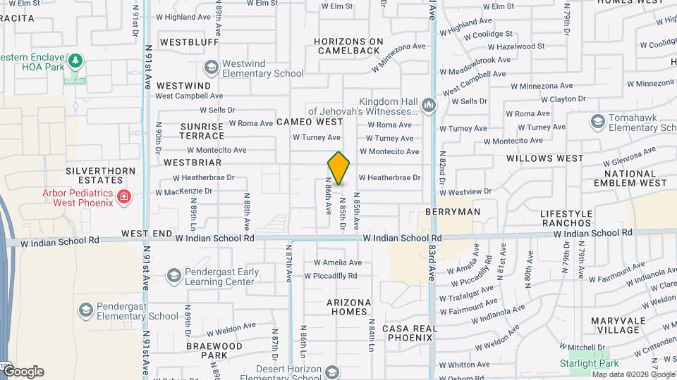 4228 N 85th Dr Map and Location Details