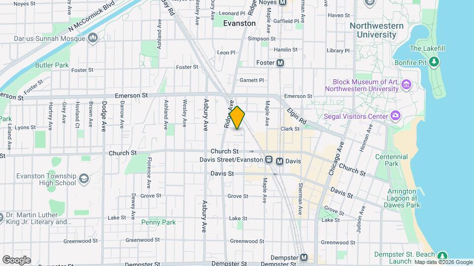1720 Oak Ave, Unit 201 Map and Location Details
