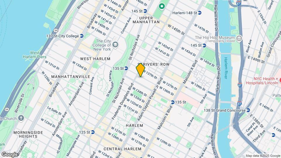 266 W 136th St Mapa y Detalles de la Ubicación