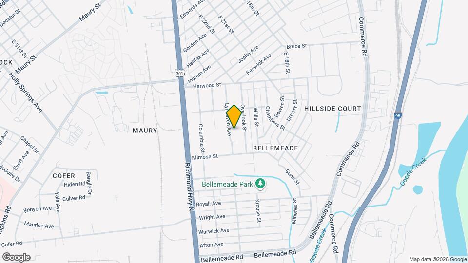 1420 Lynhaven Ave Map and Location Details