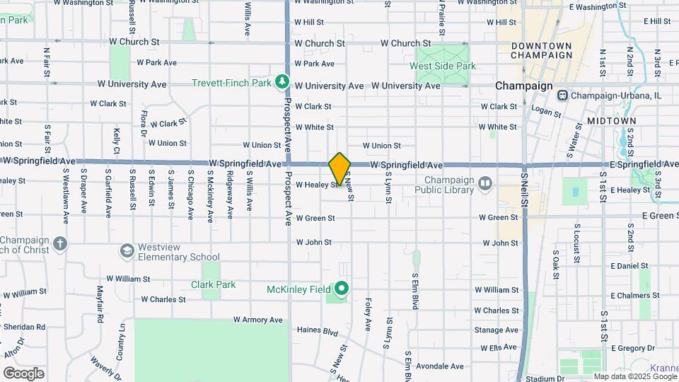 705 W Healey St, Unit #1 Mapa y Detalles de la Ubicación