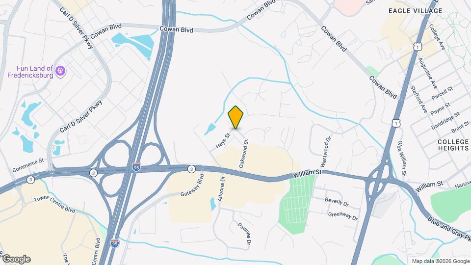 1124 Oakwood St Map and Location Details