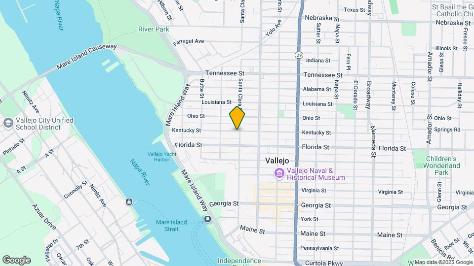 819-823 Santa Clara St Mapa y Detalles de la Ubicación