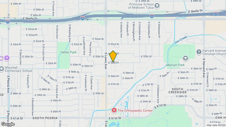 2432 E 55th Pl Map and Location Details