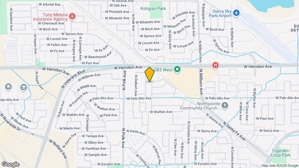 6691 N Constance Ave Map and Location Details