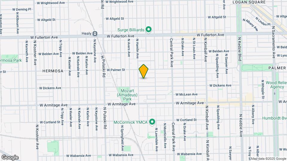 3743 W Shakespeare Ave, Unit 1 Map and Location Details