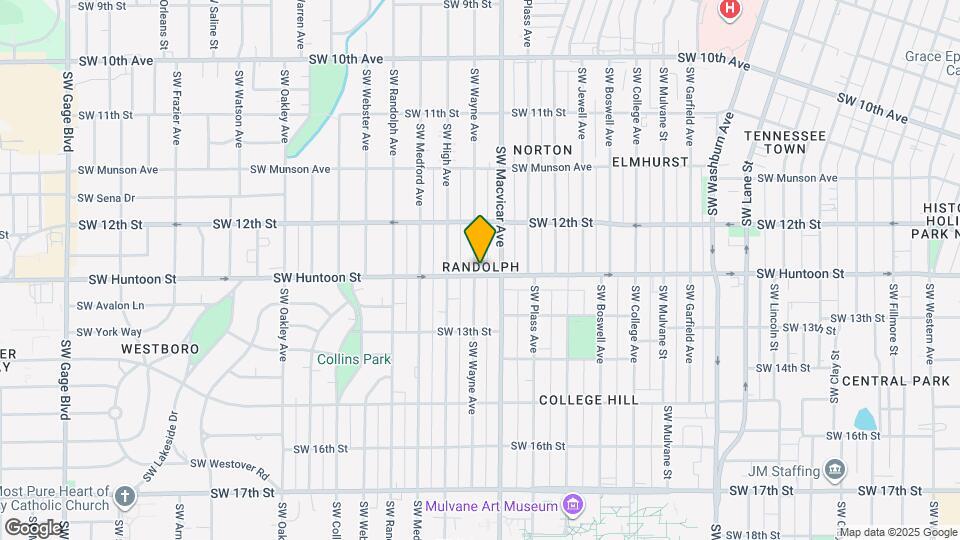 1242 SW Wayne Ave Map and Location Details