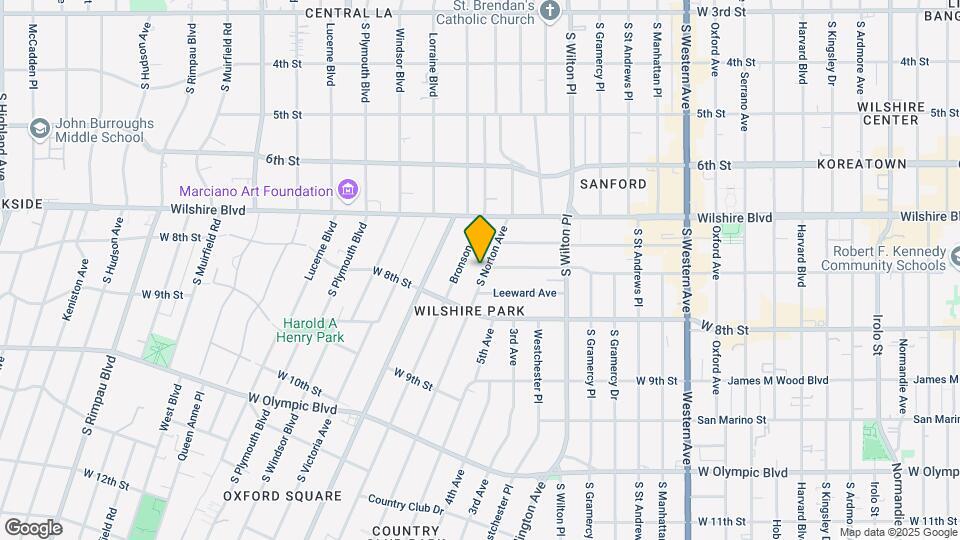 709 S Norton Ave Map and Location Details