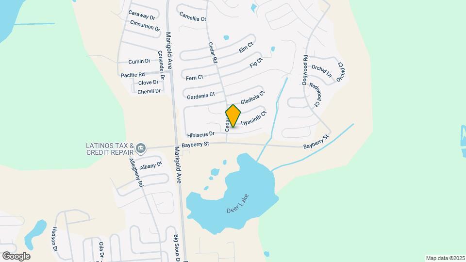 205 Hibiscus Ln Map and Location Details