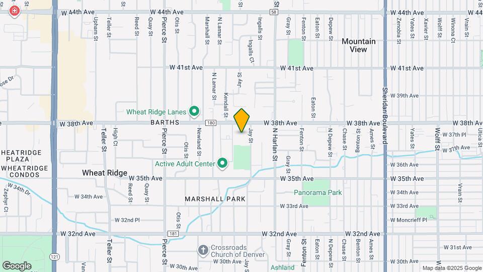 6240 W 38th Ave Map and Location Details